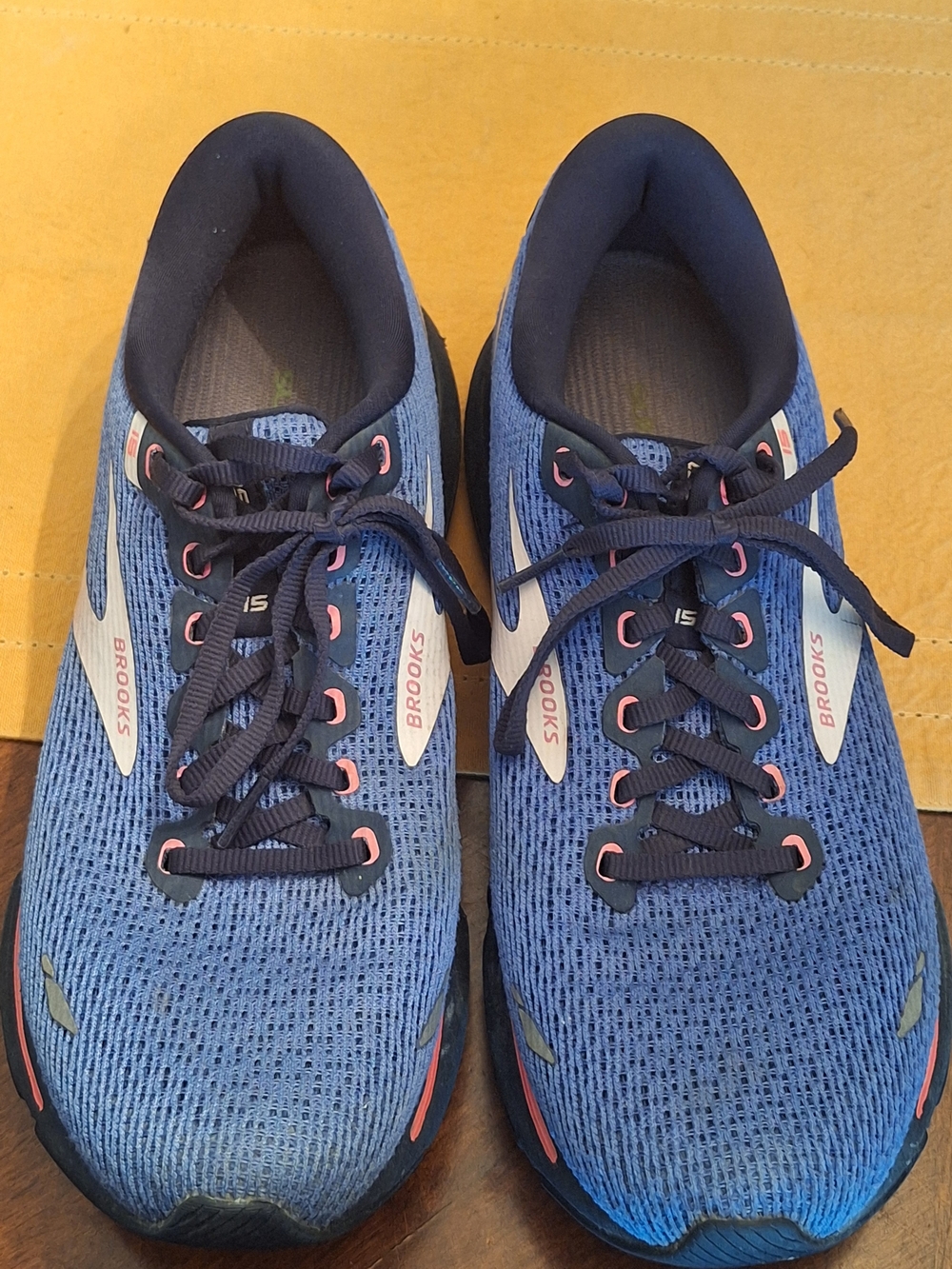 Brooks Women’s Blue Running Shoes with Pink Accents 11